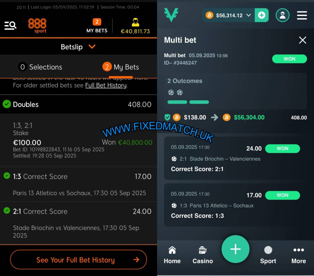 888 FIXED MATCHES TIPS