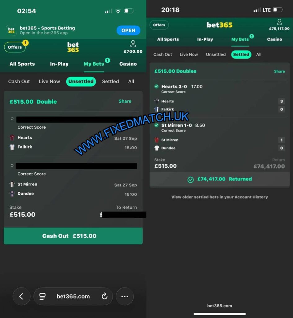 Bet365 CS Fixed Matches Tips