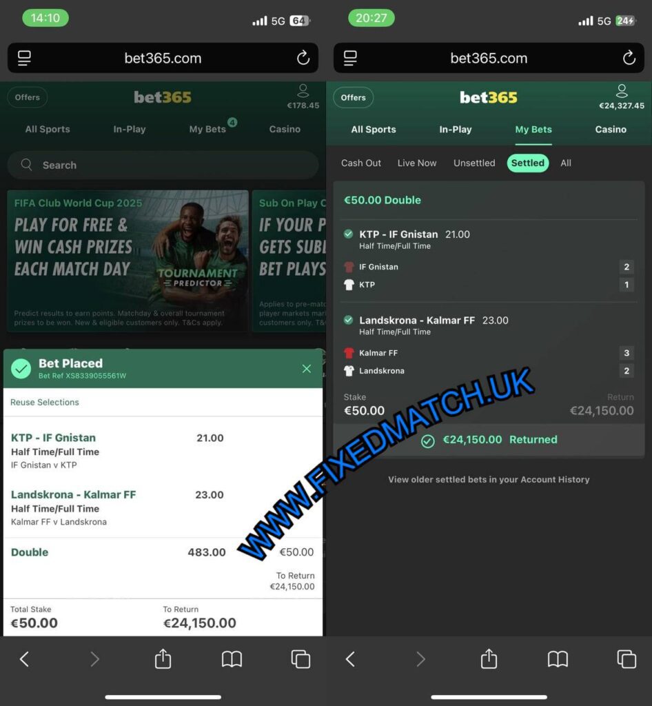 UK BET365 FIXED MATCHES TIPS
