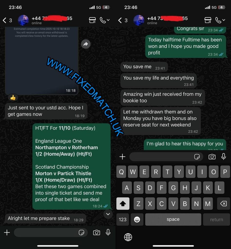 UK BET365 FIXED TIPS HTFT