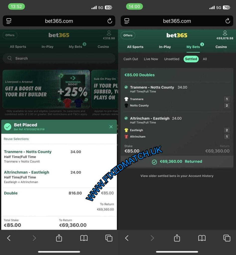 UK FIXED GAMES HTFT TIPS