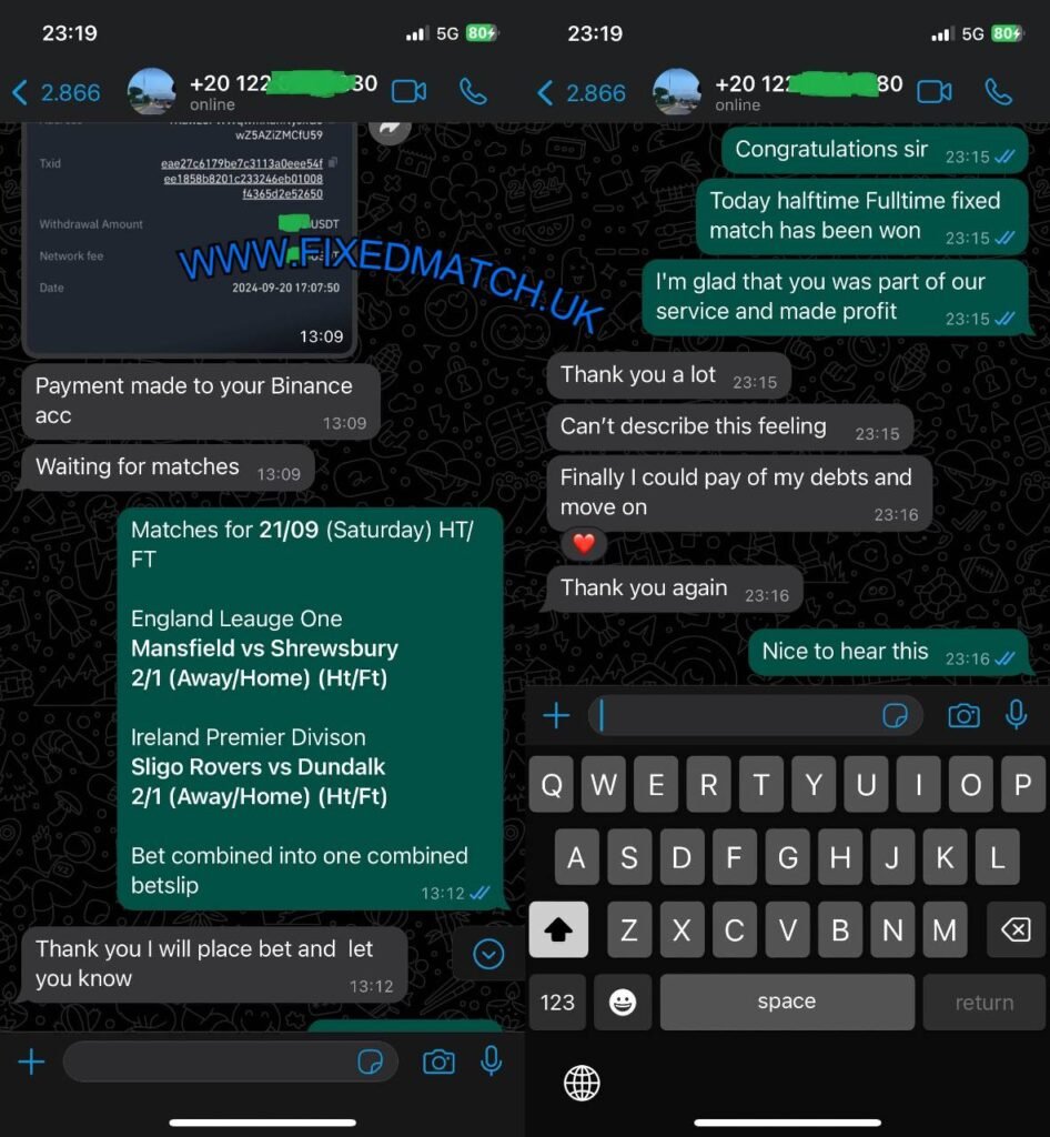 UK FIXED MATCH WHATSAPP OR TELEGRAM