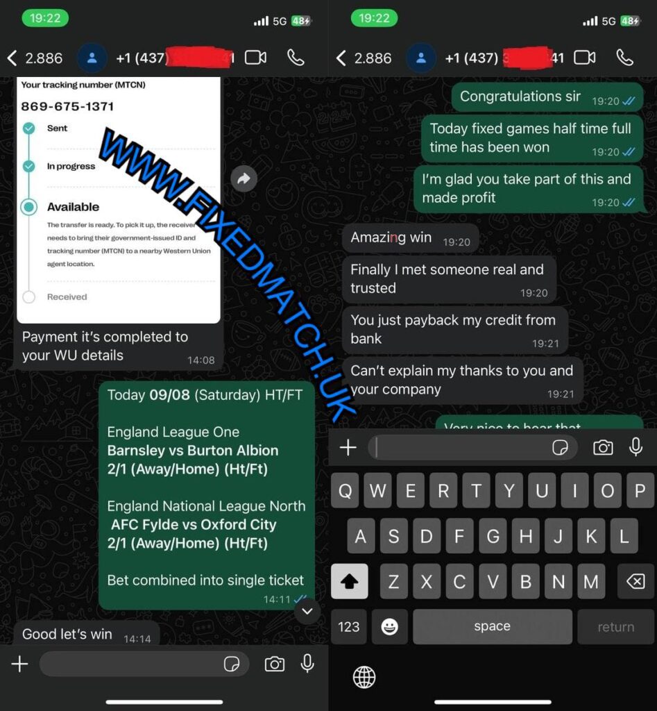 UK FIXED WHATSAPP MATCH TIP