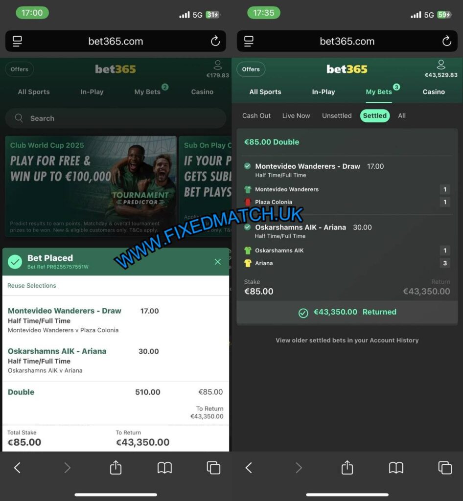 UK FOOTBALL FIXED MATCHES TIPS HTFT