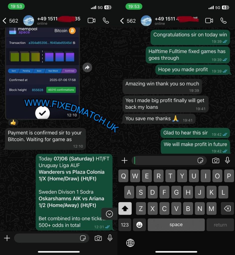 UK TELEGRAM FIXED MATCHES TIPS
